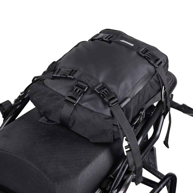 Rhinowalk Multifunktional Motorradtasche Motorradgepäck 10/20/30L Motorrad Pannier Satteltaschen Gepäckträgertaschen Hecktasche Hinterradtasche, Schwarz-10L von Rhinowalk