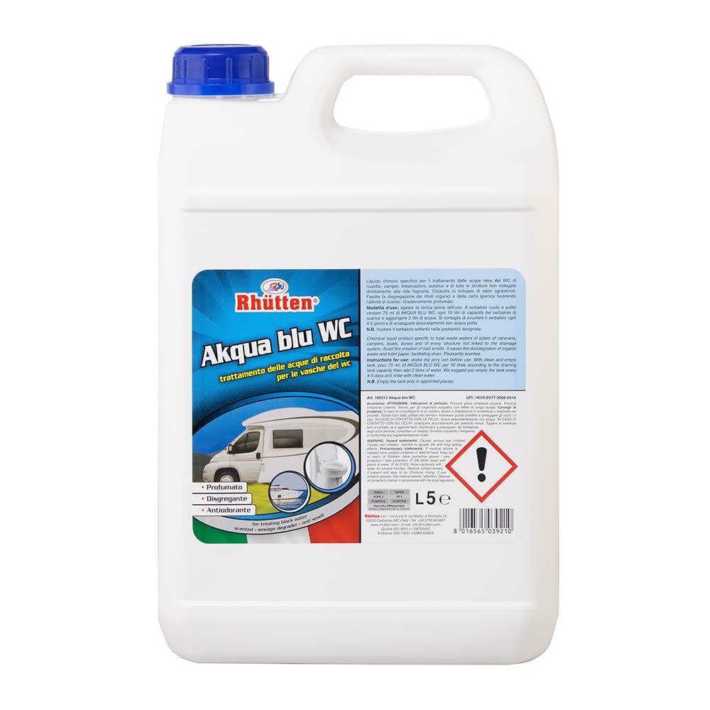 Rhutten 180312 Chemieflüssigkeit Akqua Blau WC 5 Liter von Rhütten