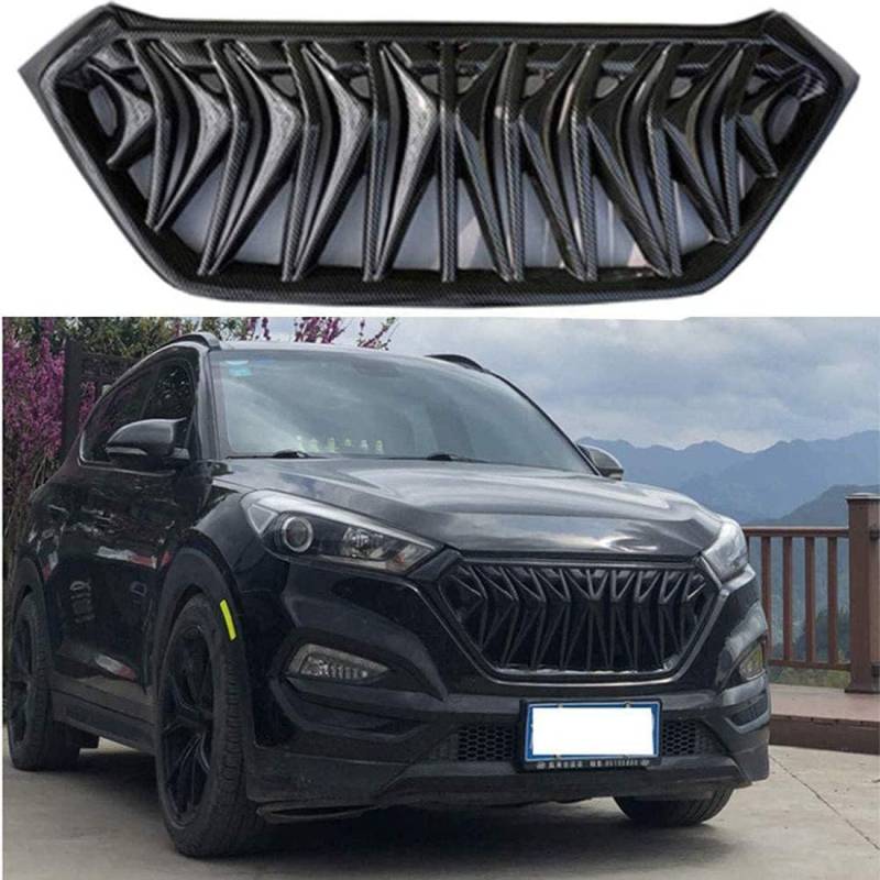 Auto-Frontgrill geeignet, kompatibel mit Hyundai Tucson 2015 2016 2017 2018, Kühlergrill von RiJpex