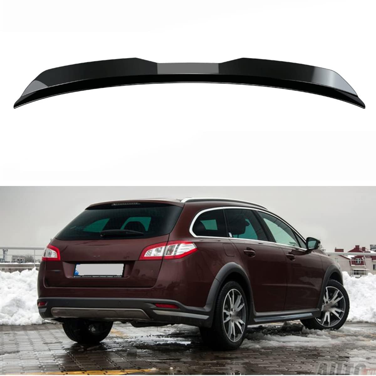 Auto hinteren Stoßfängerspoiler für Peugeot 508 SW 2011 2012 2013 2014 2015, Autodiffusor -Spoiler von RiJpex