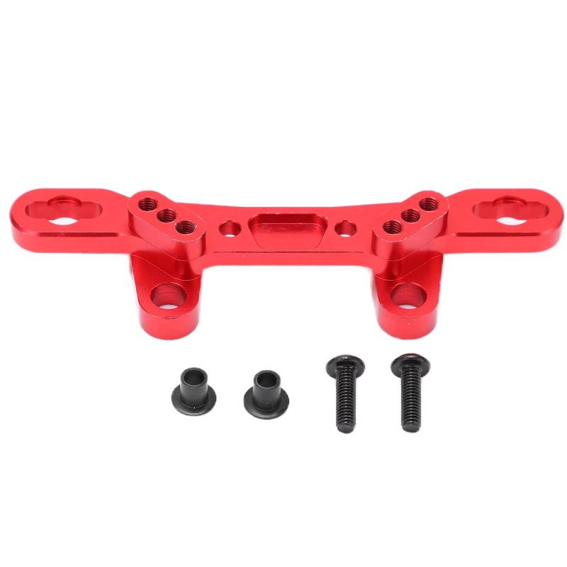 RC-Stoßdämpferhalterung, RC-Stoßdämpferturm aus Aluminiumlegierung für TT02 1/10 Flat Sports Car (Rot) von RiToEasysports