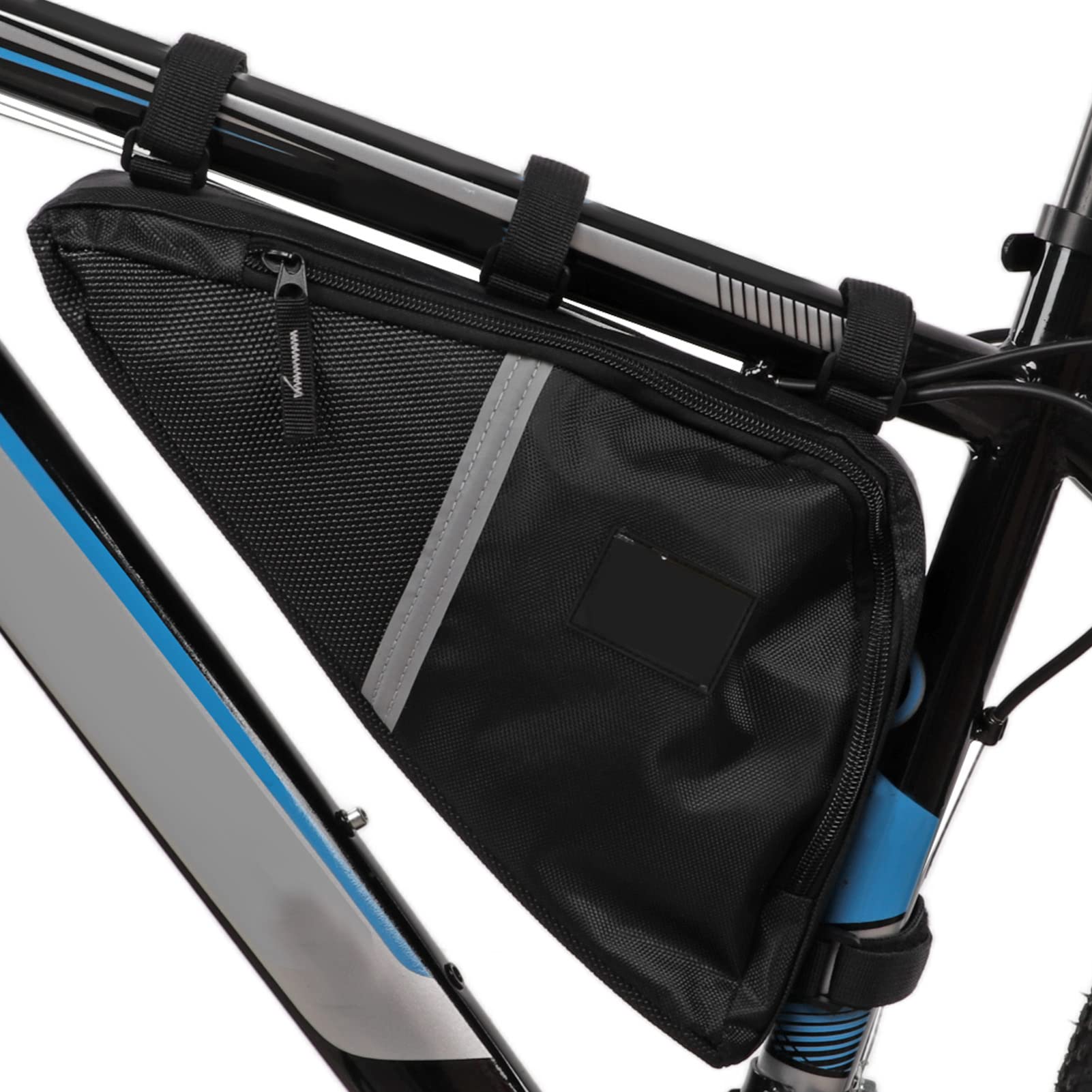 Fahrradrahmentasche Dreieck Fahrradtasche Tasche Oxford Tuch Große Kapazität Fahrradaufbewahrungstasche für Mountainbike(Schwarz) Radfahren Sonstiges von RiToEasysports