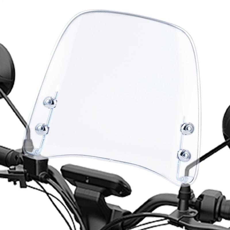 Motorrad Windabweiser Klar Motorrad Windschutzscheibe PE Windabweiser für Motorräder High Definition Motorrad Windschutzscheibe Flexible Front Motorrad Windschutzscheibe Ersatz von Riaisttd