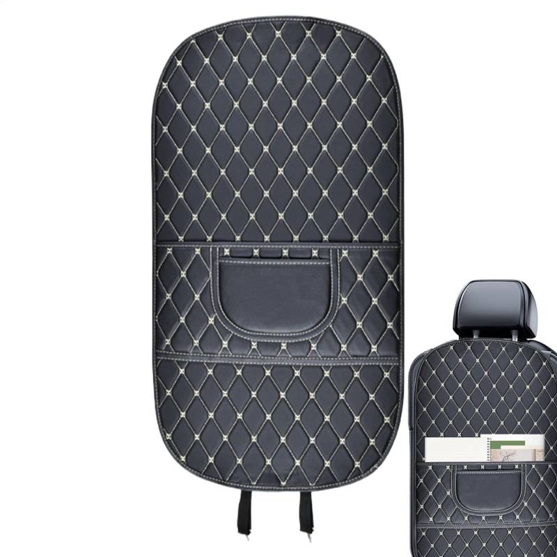 Riaisttd Car Backseat Protective Kick Mat, Auto Seat Back Anti-Kick Cover 80x43x2cm, Full Coverage Vehicle Accessory for Small Car, RV, Sedan, Truck, Easy Cleaning Convenience von Riaisttd