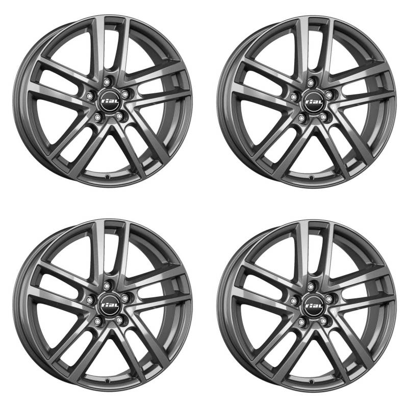 4x Rial Felgen Alufelgen Astorga 6.5Jx16 ET41 5x112 graphit kompatibel mit MG (SAIC) ZS EV von Rial