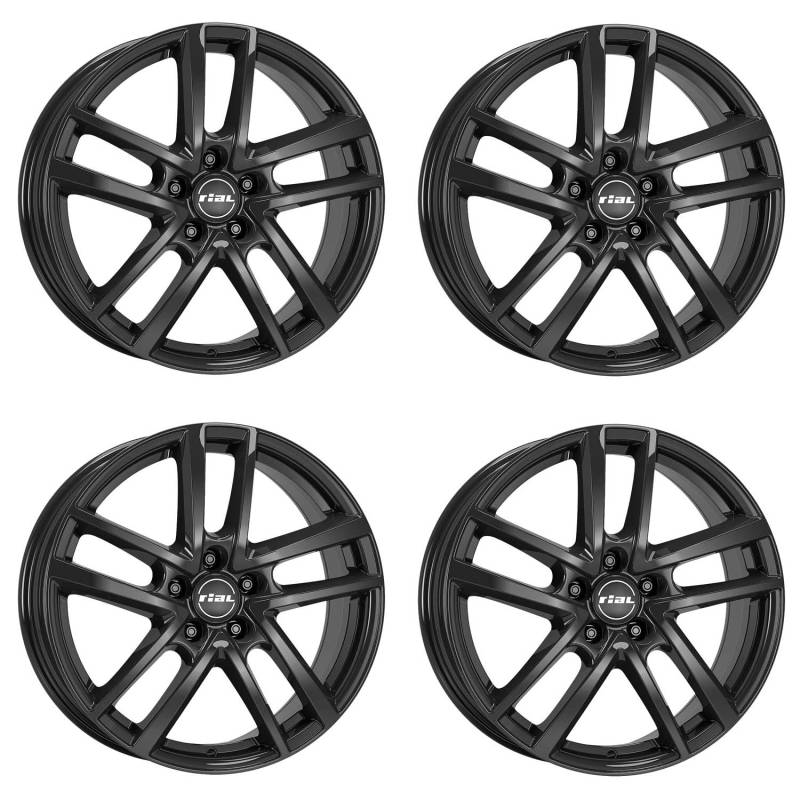 4x Rial Felgen Alufelgen Astorga 7.5Jx17 ET44 5x105 diamant-schwarz kompatibel mit CHEVROLET/DAEWOO(GM) /GM KOREA Cruze von Rial