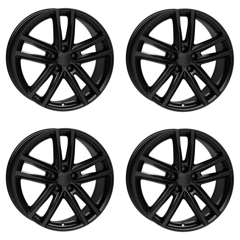 4x Rial Felgen Alufelgen X10 8.0Jx18 ET34 5x120 racing-schwarz kompatibel mit BMW 1 2 3 4 5 6 M135i M235i X1 X3 X4 Z3 Z4 Z4 M von Rial