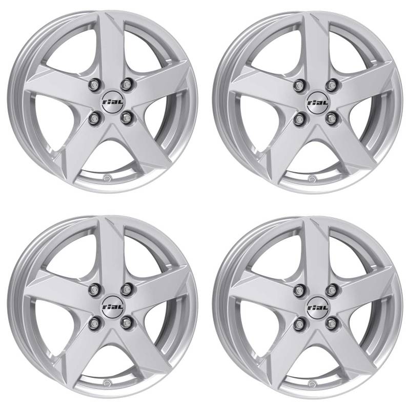 4x Rial Felgen Kodiak 6.0Jx15 ET23 4x108 polar-silber kompatibel mit CITROEN C2 C3 C4 DS3 von Rial