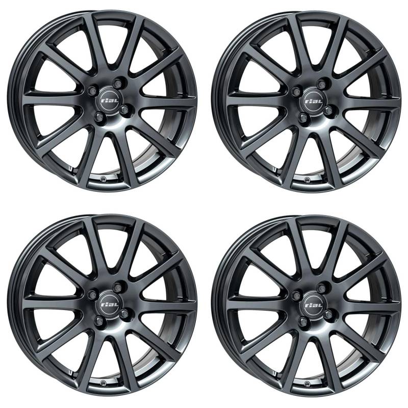 4x Rial Felgen Milano 7.0Jx17 ET32 4x108 titanium kompatibel mit CITROEN C4 DS4 von Rial