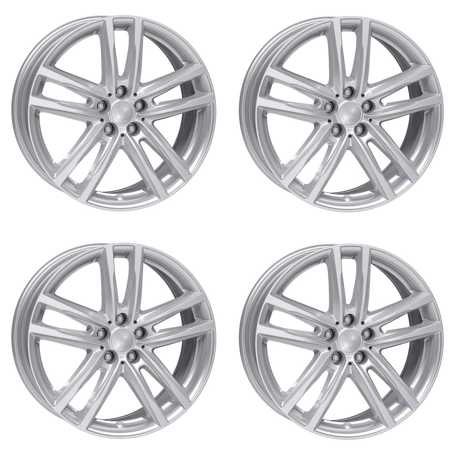 4x Rial Felgen X10 8.0Jx19 ET30 5x112 polar-silber kompatibel mit BMW 3 5 6 7 M340i M550 X3 X4 Z4 von Rial