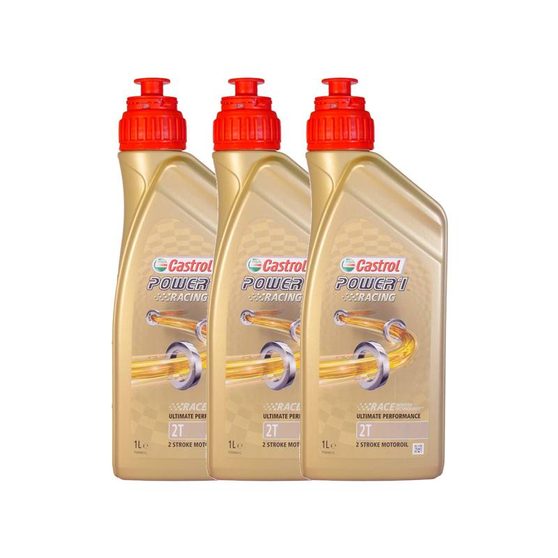 Ricambi Russo Motoröl Motorrad Castrol Power 1 Racing 2T Liter 3 von Ricambi Russo