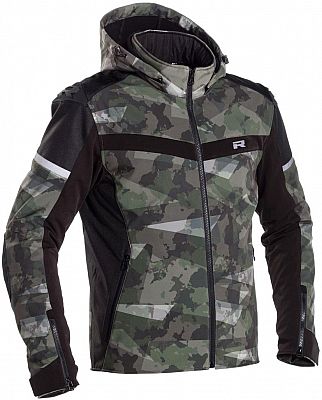 Richa  2STL Camo, Textiljacke wasserdicht - Schwarz/Grau/Dunkelgrün - L von Richa