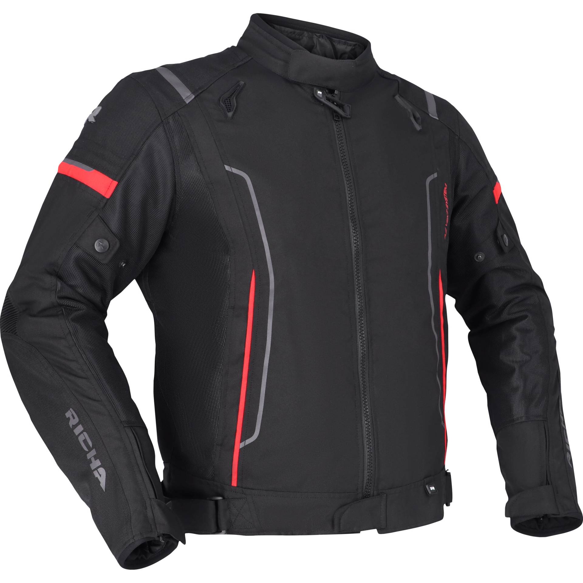 Richa Airstream 3 Textiljacke schwarz/rot XL Herren von Richa