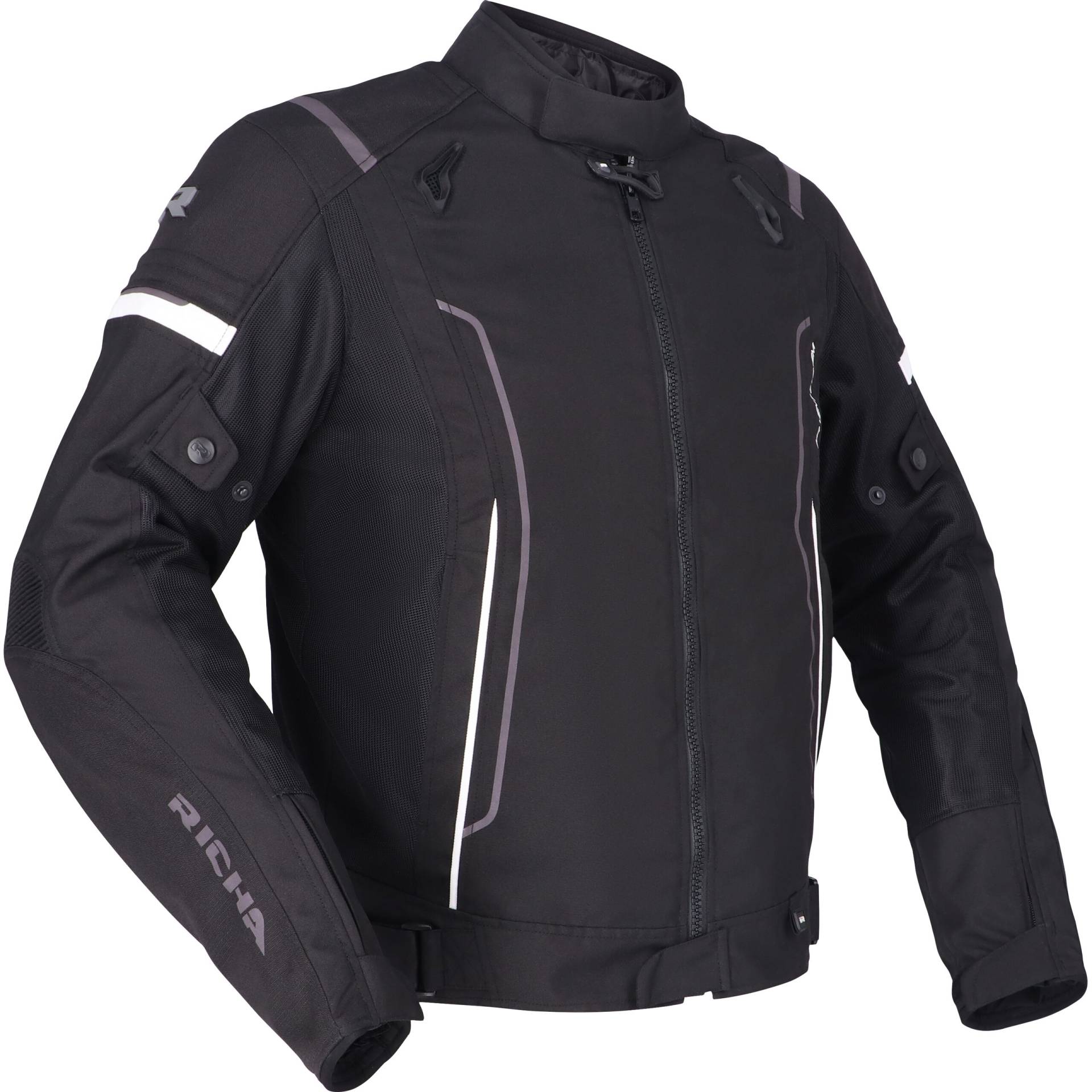 Richa Airstream 3 Textiljacke schwarz/weiß M Herren von Richa