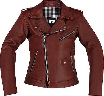 Richa Brighton, Lederjacke Damen - Dunkelrot - 40 von Richa