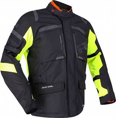 Richa Brutus GTX, Textiljacke Gore-Tex - Schwarz/Neon-Gelb - L von Richa