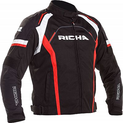 Richa Falcon 2, Textiljacke - Schwarz/Rot - 2XL von Richa