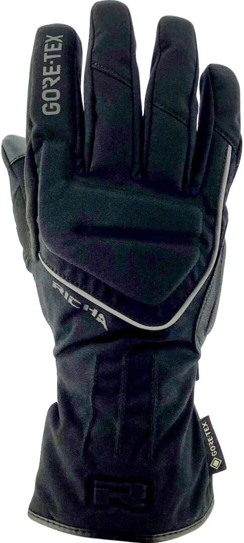 Richa Invader Gore-Tex wasserdichte Motorrad Handschuhe, schwarz, M von Richa