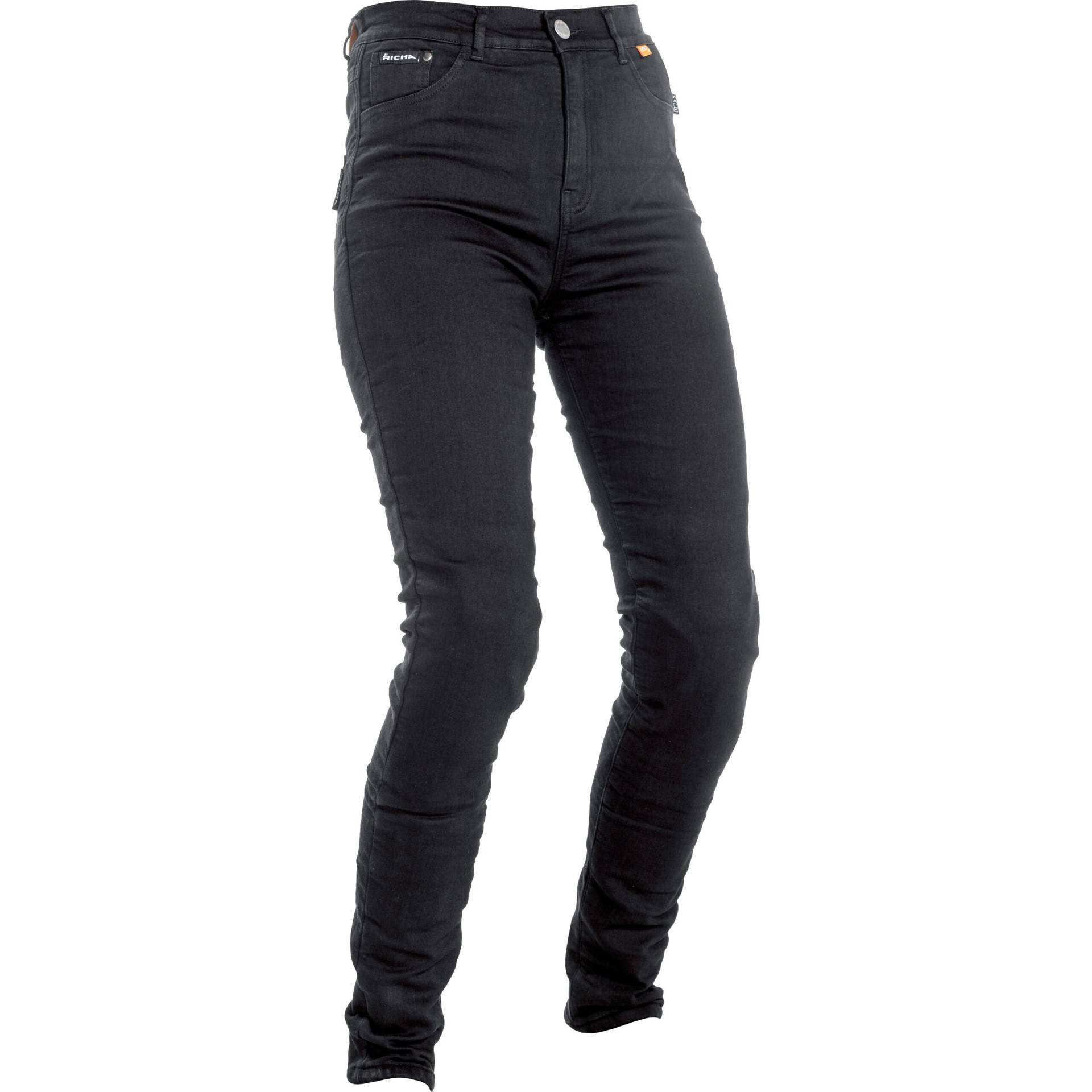 Richa Jeggings Damen Textilhose kurz schwarz 30 Damen von Richa