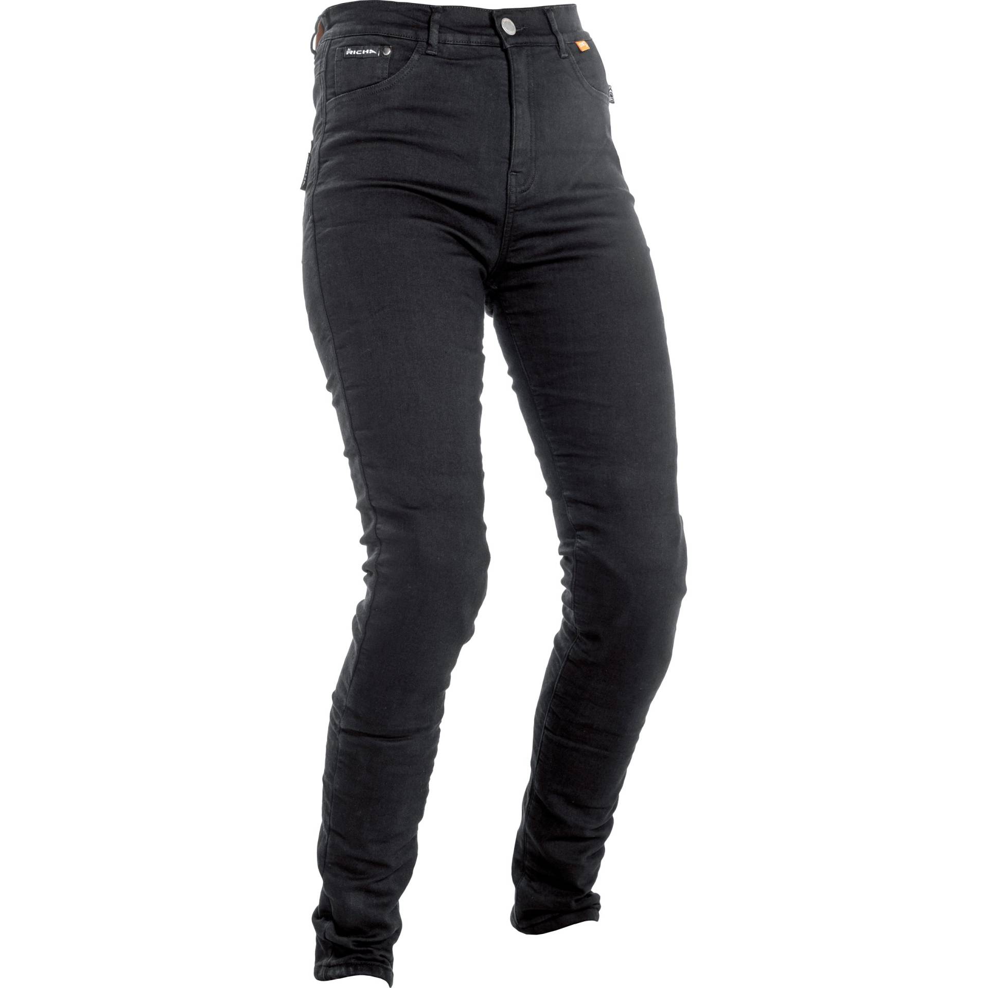 Richa Jeggings Damen Textilhose kurz schwarz 38 Damen von Richa