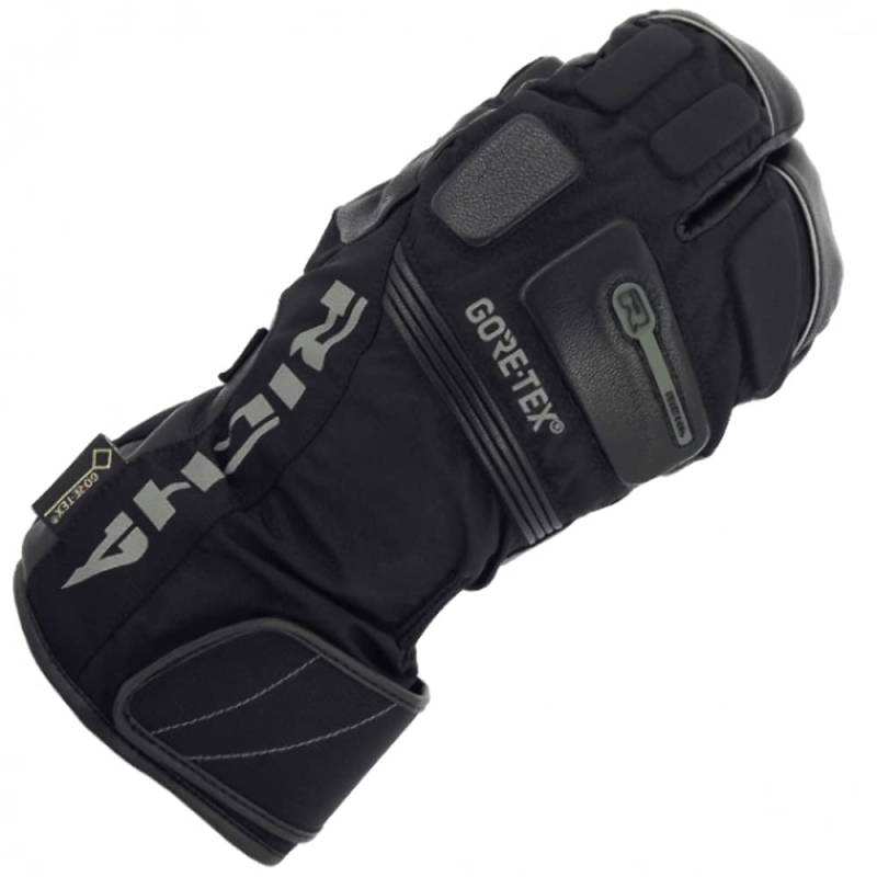 Richa Nordic 3-Finger Gore-Tex wasserdichte Motorrad Handschuhe, schwarz, M von Richa