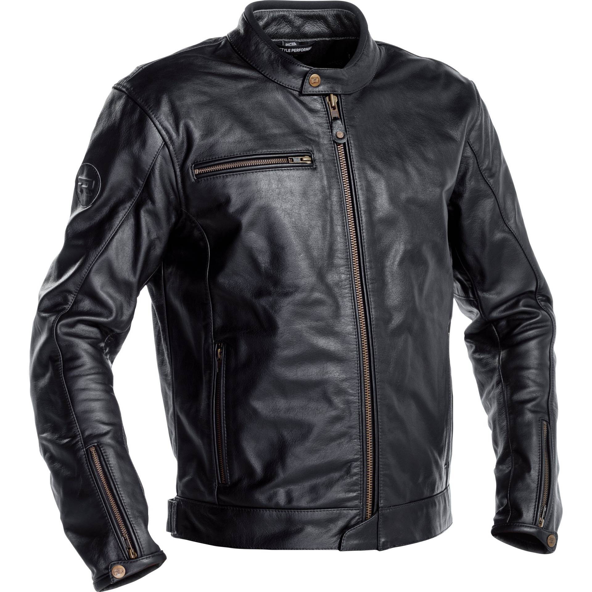 Richa Normandie Lederjacke schwarz 48 Herren von Richa