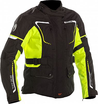 Richa Phantom 2, Textiljacke wasserdicht Damen - Schwarz/Neon-Gelb - S von Richa