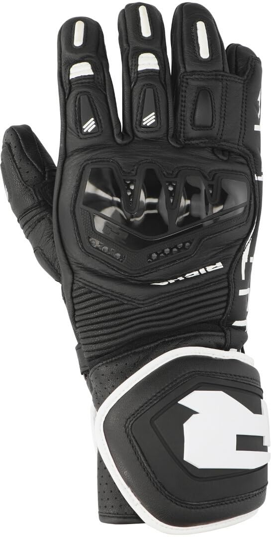 Richa Stradale Motorrad Handschuhe, schwarz/weiß, S von Richa