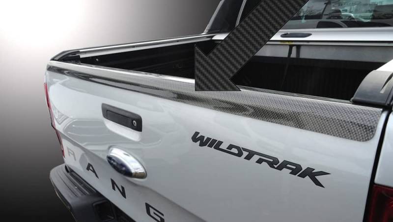 Richard Grant Mouldings Ltd. Exklusive Sonderanfertigung RGM Passform Heckklappen Schutzleiste ABS in Carbon-Look passend für Ford Ranger Pickup Facelift ab 04.2015- RBP9101 von Richard Grant Mouldings Ltd.