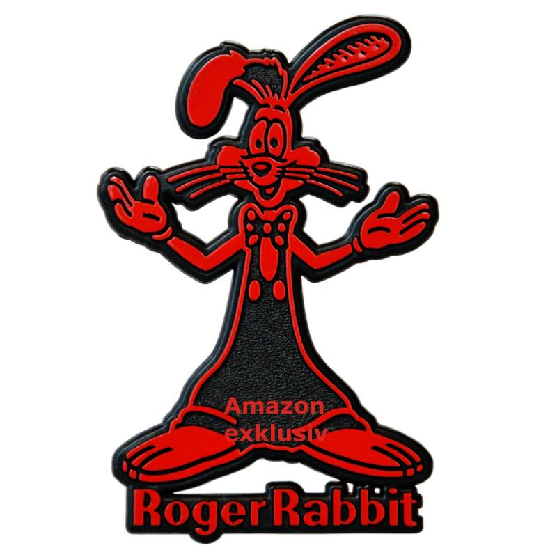 Richter Roter Roger Rabbit Ovation Relief Schild 90 x 62 mm original 1982 von Richter