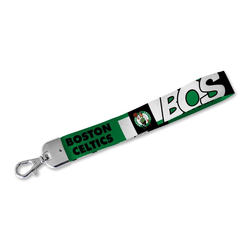 Rico Industries NBA Basketball Boston Celtics Handgelenk-Schlüsselband, niedlicher Handgelenkriemen, Schlüsselanhängerhalter für Frauen und Männer, Autoschlüssel, Ausweise, Karten, Geldbörse, Telefon, von Rico Industries