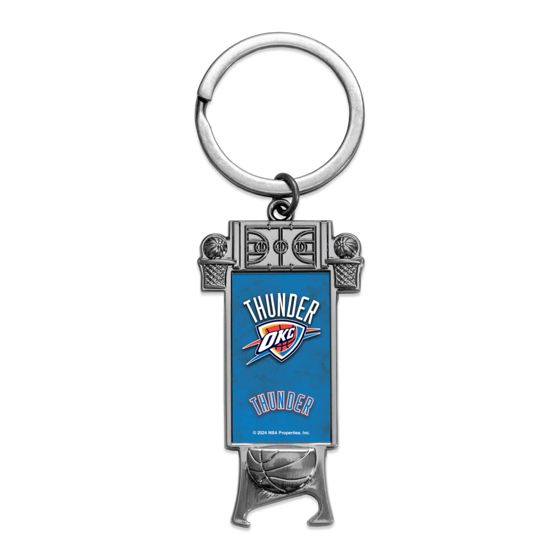 Rico Industries NBA Basketball Oklahoma City Thunder geformter Flaschenöffner Schlüsselanhänger – tolles Geschenk von Rico Industries