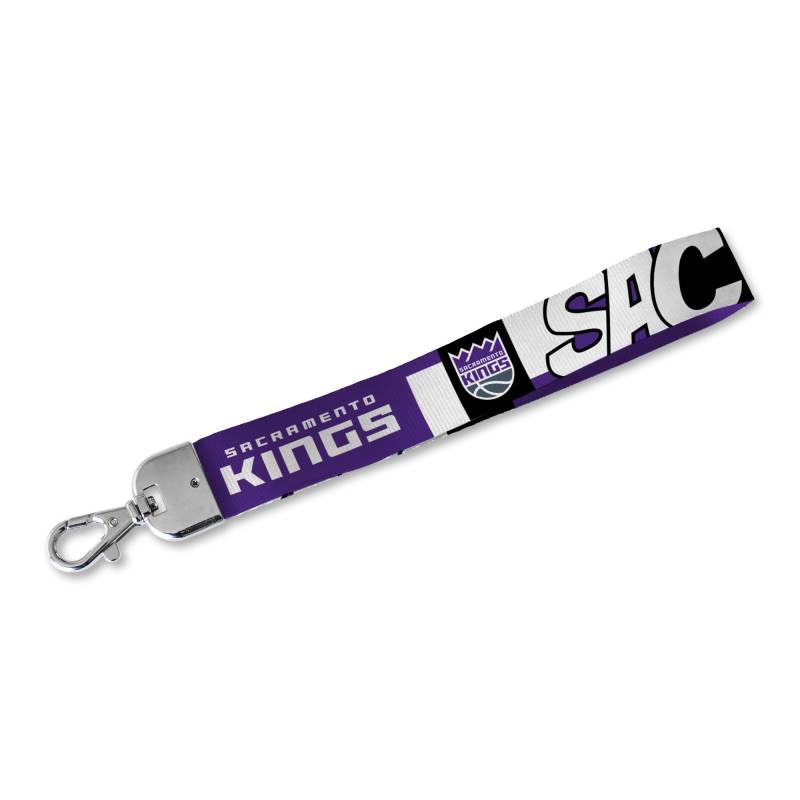 Rico Industries NBA Basketball Sacramento Kings Handgelenk-Schlüsselband, niedlicher Handgelenkriemen, Schlüsselanhängerhalter für Frauen und Männer, Autoschlüssel, Ausweise, Karten, Geldbörse, von Rico Industries