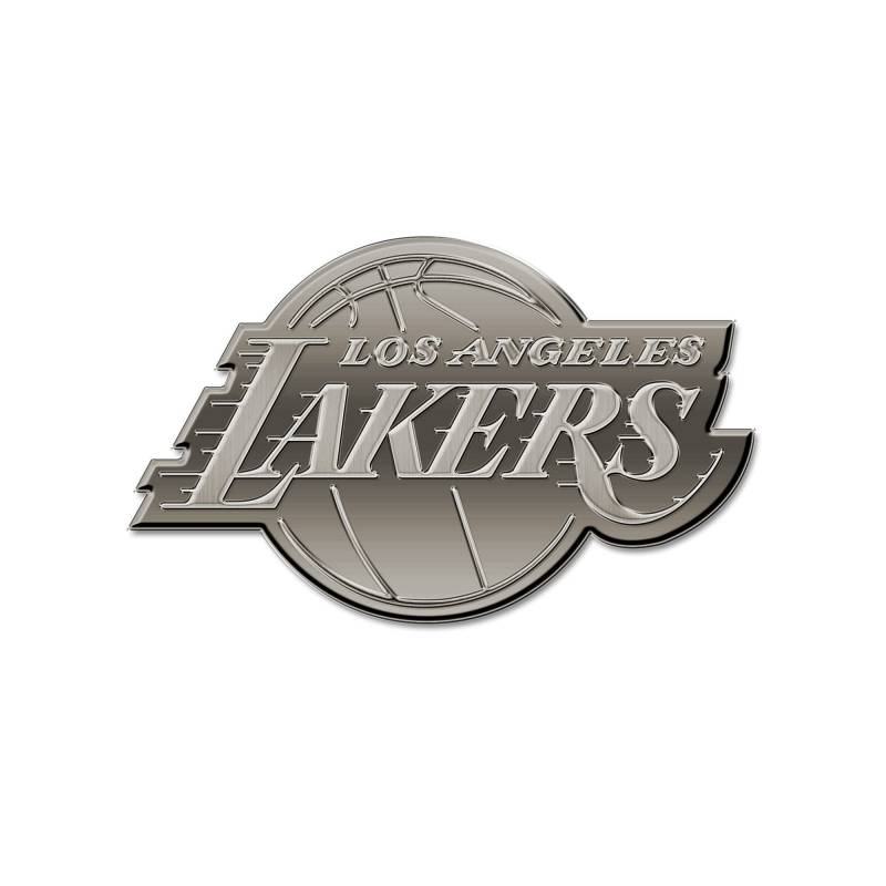 Rico Industries NBA Los Angeles Lakers Antik Auto Emblem Antik Nickel Auto Emblem für Auto/LKW/SUV von Rico Industries