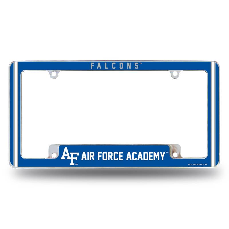 Rico Industries NCAA Air Force Academy Falcons Alternate 12" x 6" Chrome All Over Automotive License Plate Frame for Car/Truck/SUV von Rico Industries