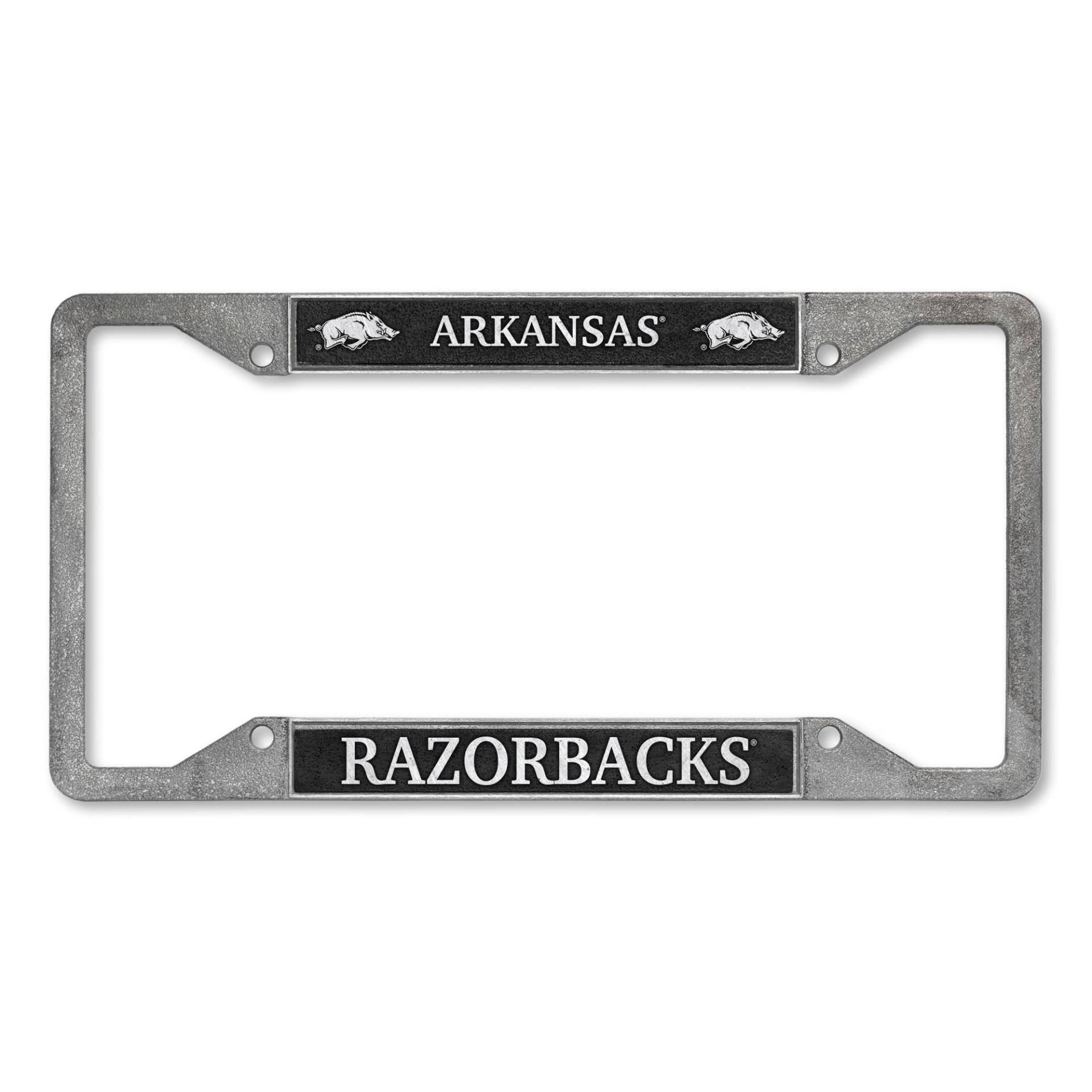 Rico Industries NCAA Arkansas Razorbacks Nummernschild-Rahmen aus Zinn, 30,5 x 15,2 cm von Rico Industries