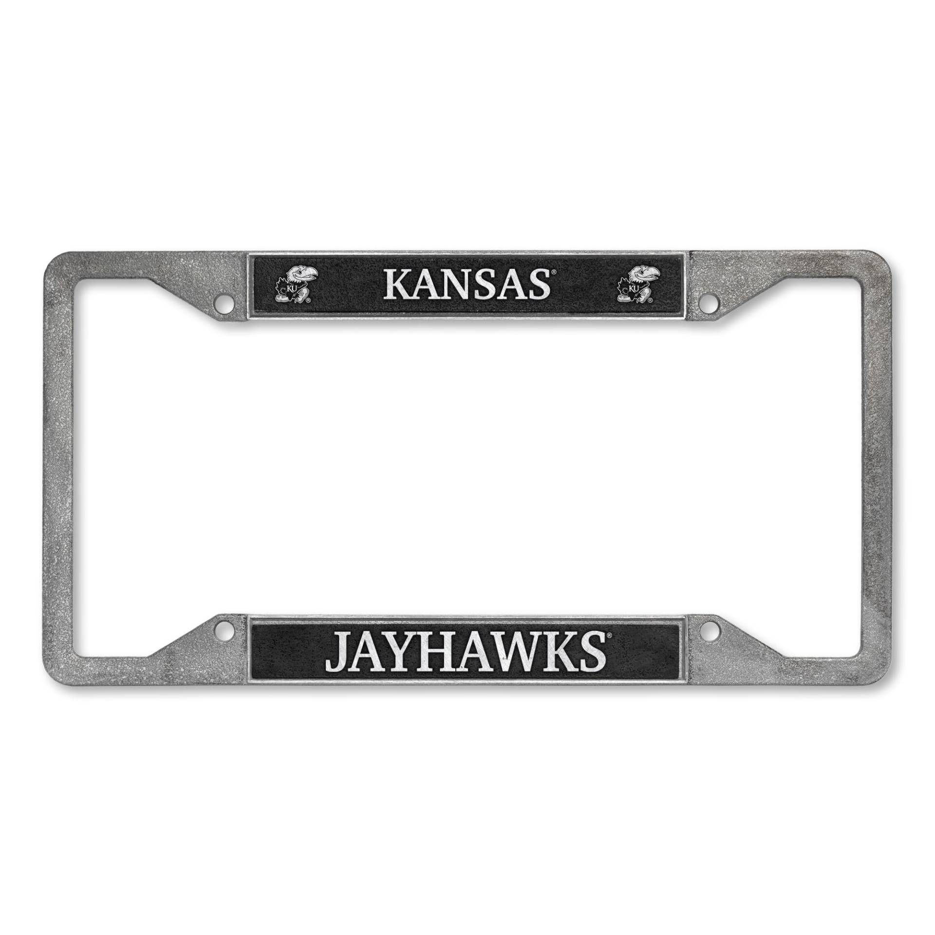 Rico Industries NCAA Kansas Jayhawks Nummernschild-Rahmen aus Zinn, 30,5 x 15,2 cm von Rico Industries