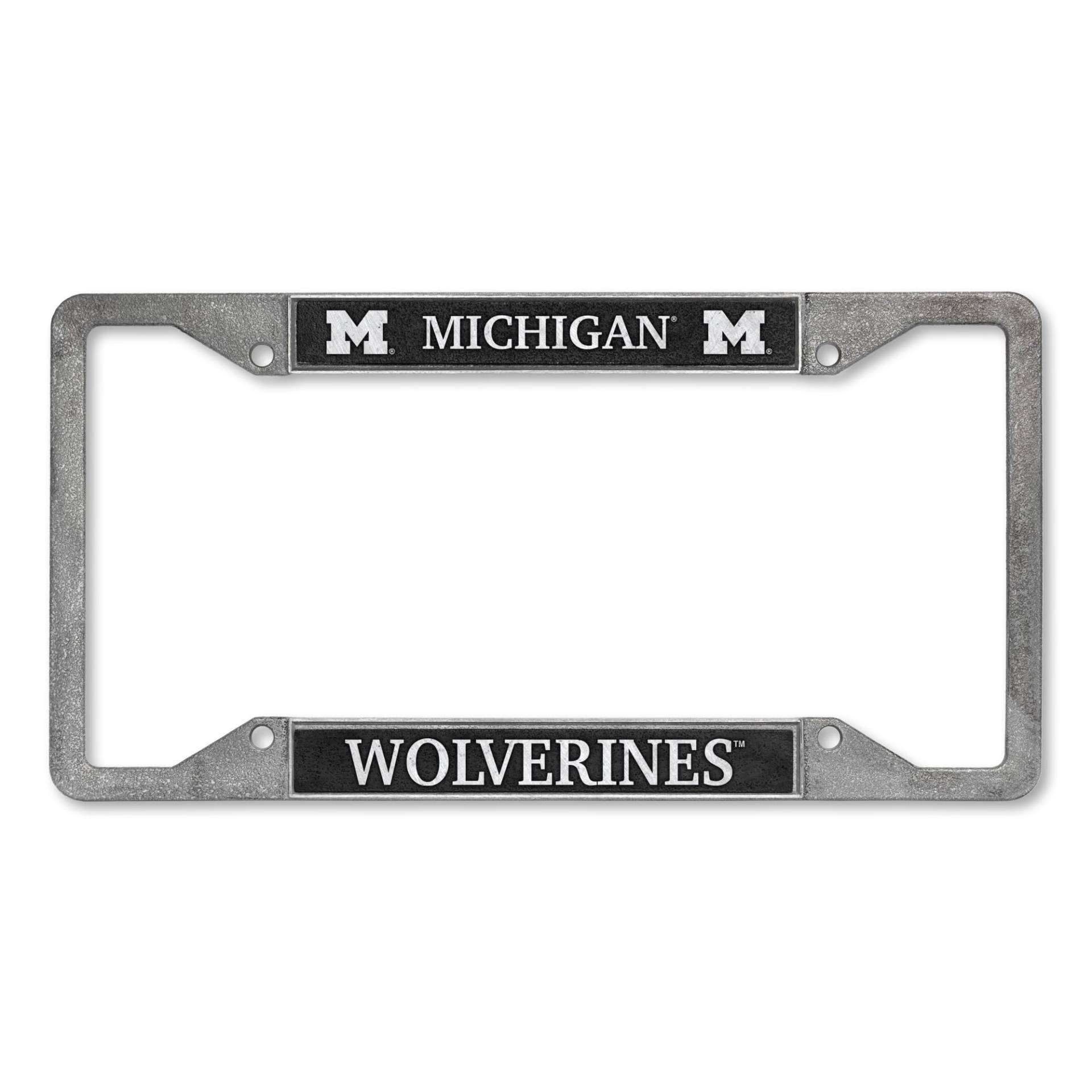 Rico Industries NCAA Michigan Wolverines Zinn Kennzeichenrahmen 30,5 x 15,2 cm von Rico Industries