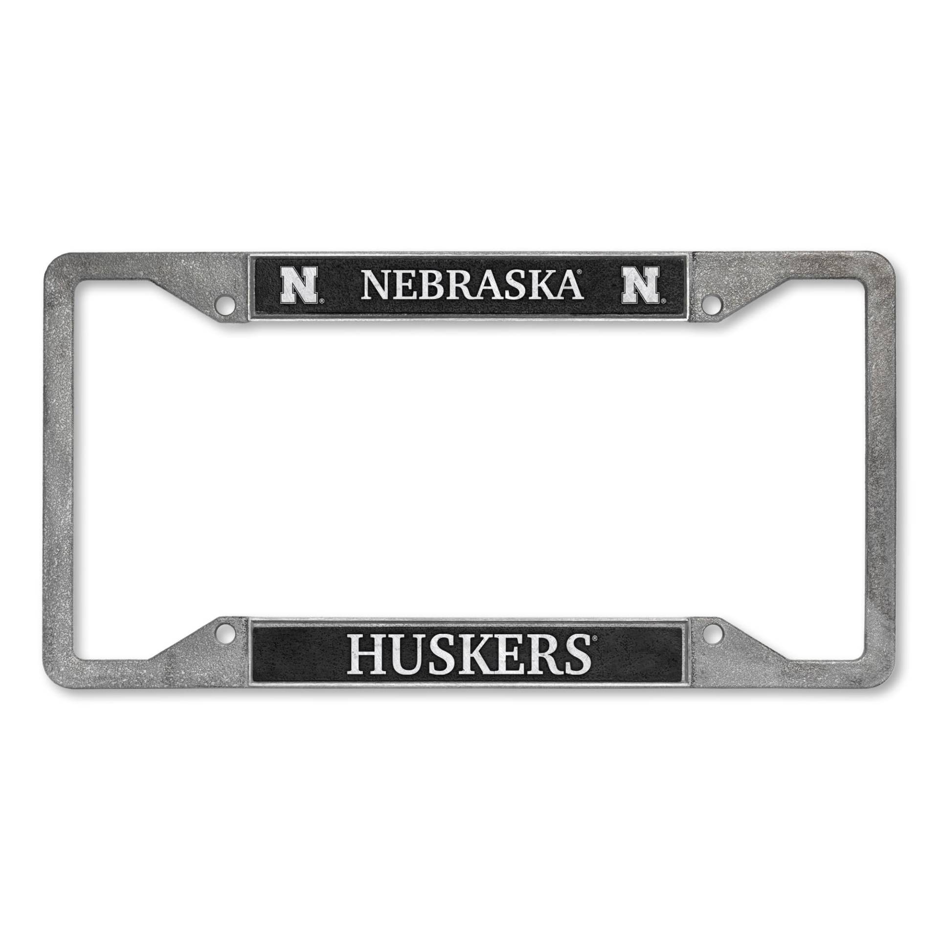 Rico Industries NCAA Nebraska Cornhuskers Nummernschild-Rahmen aus Zinn, 30,5 x 15,2 cm von Rico Industries