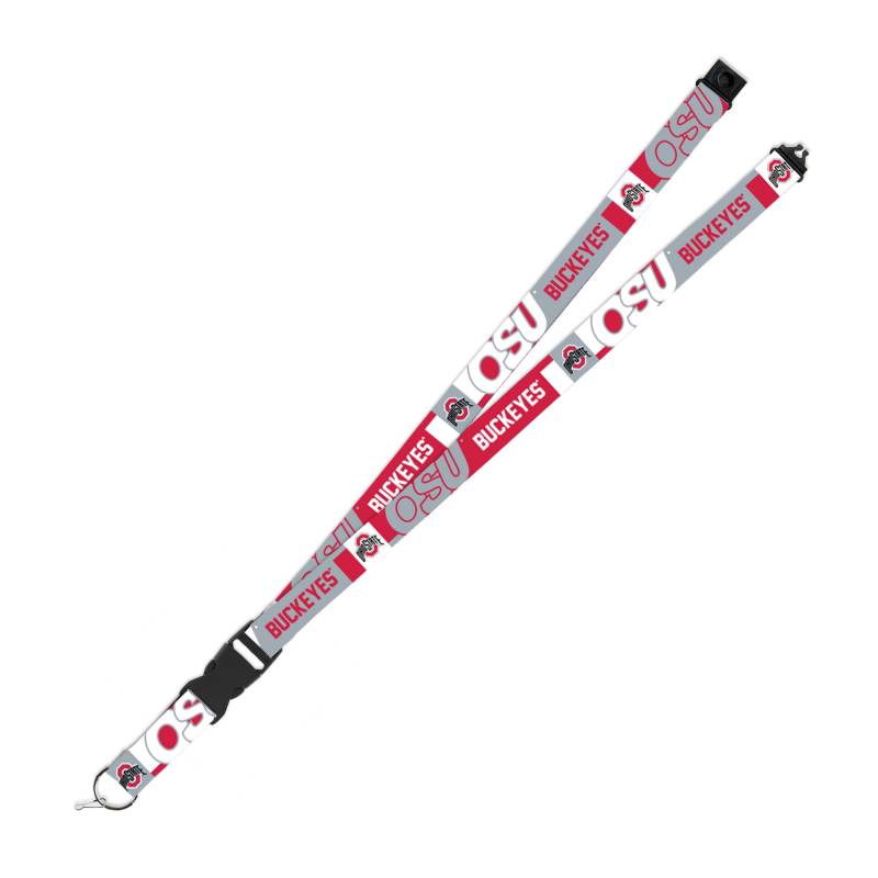 Rico Industries NCAA Ohio State Buckeyes Umhängeband mit Sicherheitsverschluss, Unisex, 48,3 x 2,5 cm, Flash von Rico Industries