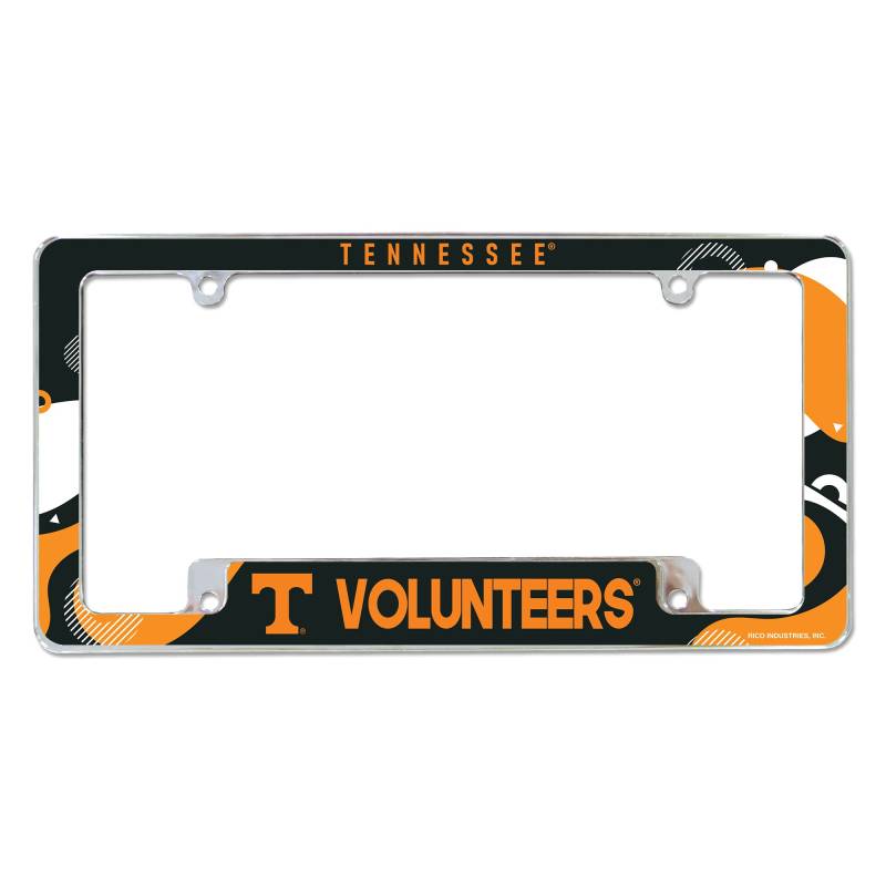 Rico Industries NCAA Tennessee Volunteers Wave 12" x 6" Chrome All Over Automotive License Plate Frame for Car/Truck/SUV von Rico Industries