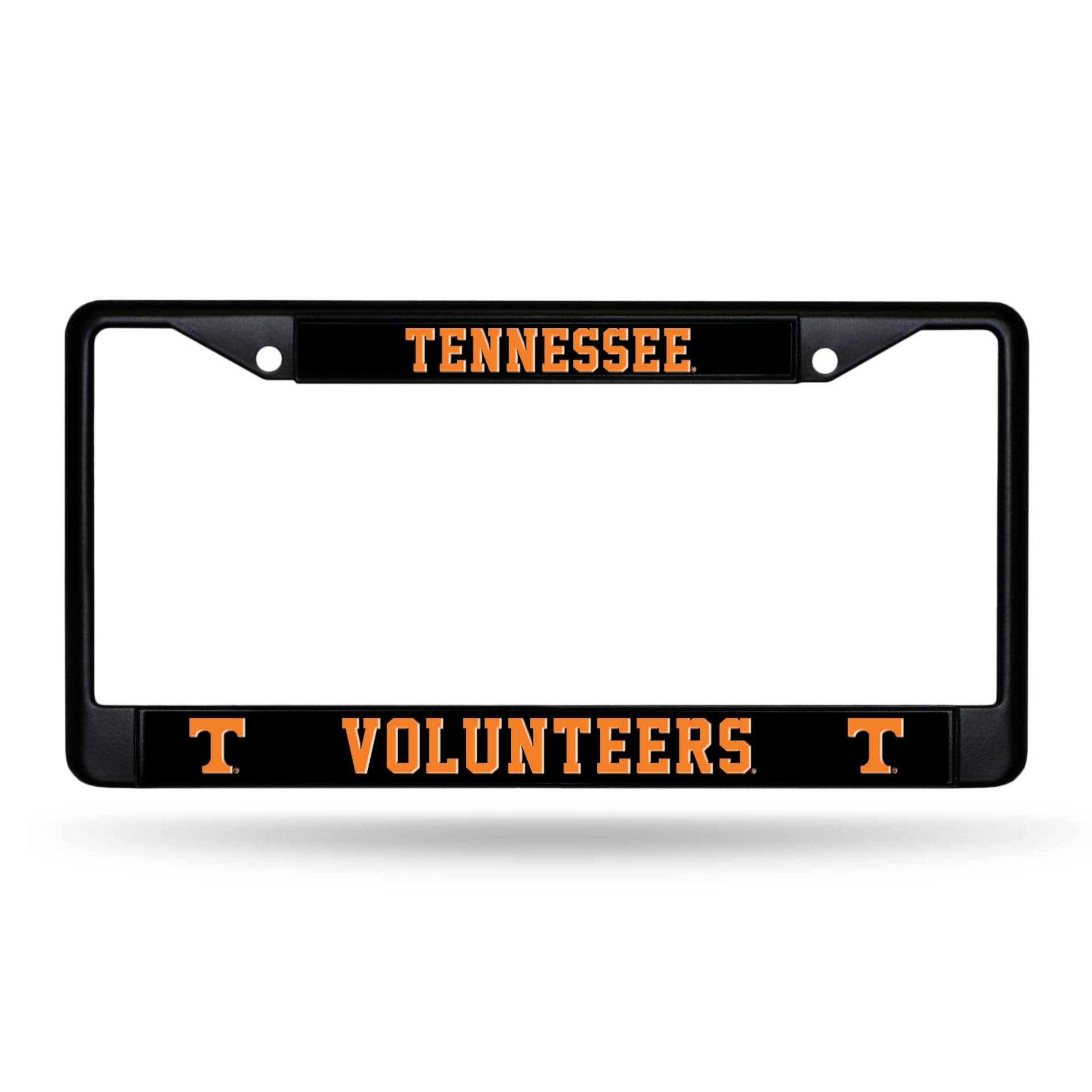 Rico Industries NCAA Tennessee Volunteers schwarzer Kennzeichenrahmen 30,5 x 15,2 cm, schwarzer Chromrahmen, 30,5 x 15,2 cm, Auto-/LKW-Zubehör von Rico Industries