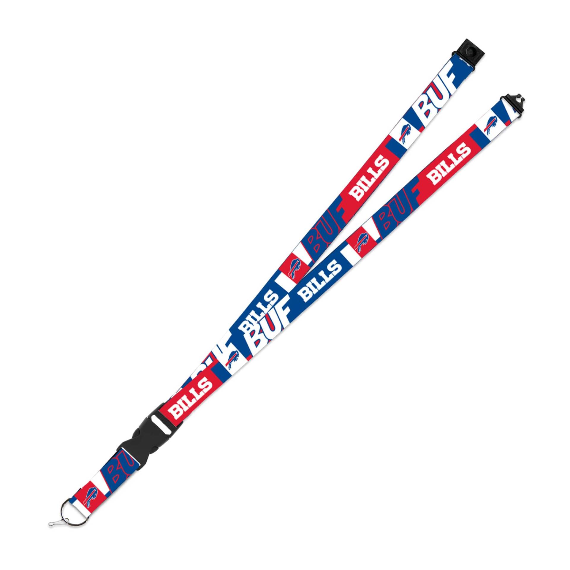 Rico Industries NFL Football Buffalo Bills Umhängeband für Erwachsene, 48,3 x 2,5 cm, Unisex, mit Sicherheitsverschluss – Flash von Rico Industries