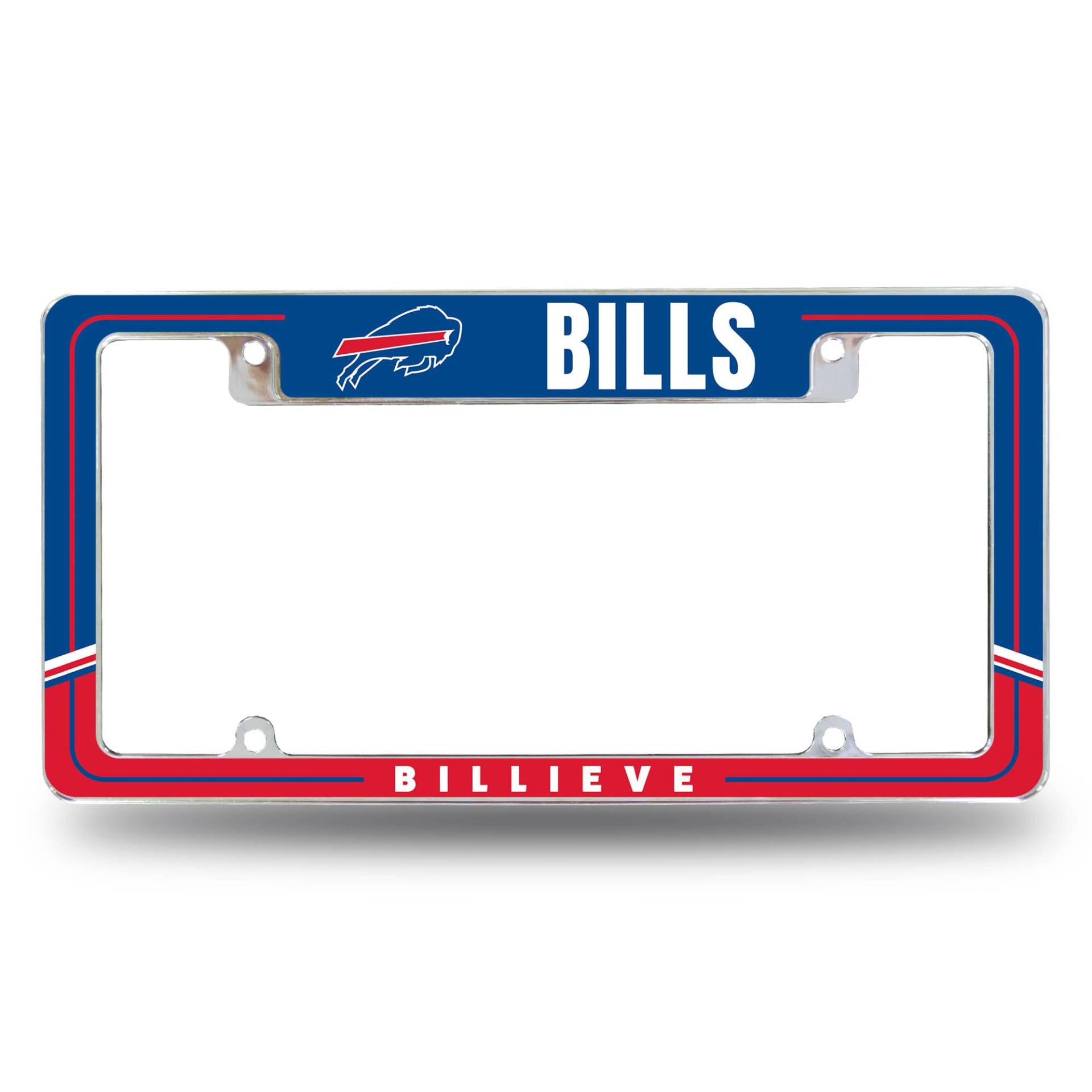 Rico Industries NFL Football Buffalo Bills Zweifarbig, 30,5 x 15,2 cm, Chrom, für Auto/LKW/SUV von Rico Industries