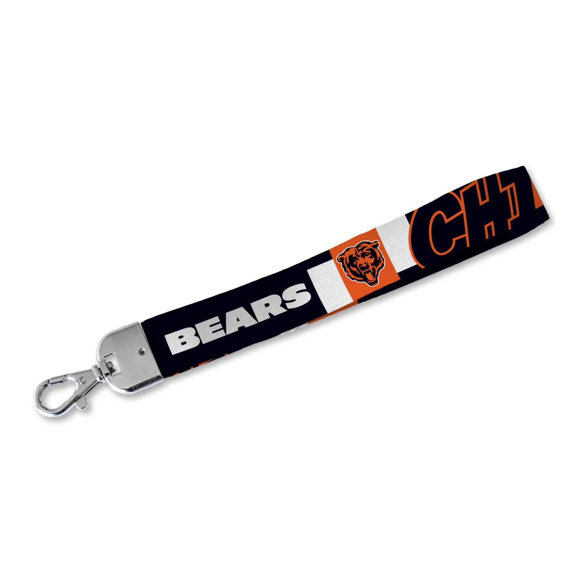 Rico Industries NFL Football Chicago Bears Handgelenk-Schlüsselband, niedlicher Handgelenkriemen, Schlüsselanhänger für Damen und Herren, Autoschlüssel, Ausweise, Karte, Geldbörse, Handykamera von Rico Industries