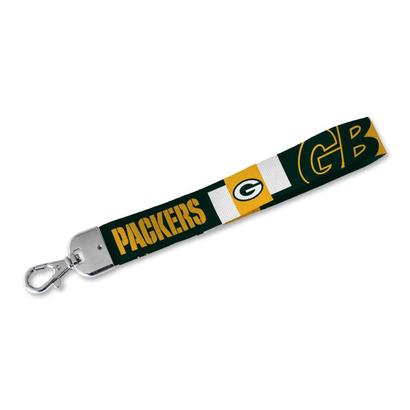 Rico Industries NFL Football Green Bay Packers Handgelenk-Schlüsselband, niedlicher Handgelenkriemen, Schlüsselanhängerhalter für Damen und Herren, Autoschlüssel, Ausweise, Karten, Geldbörse, Telefon, von Rico Industries