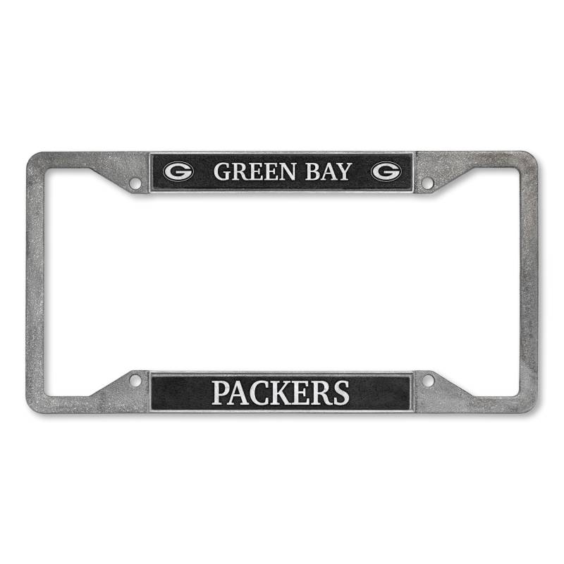 Rico Industries NFL Football Green Bay Packers Zinn Kennzeichenrahmen 30,5 x 15,2 cm von Rico Industries