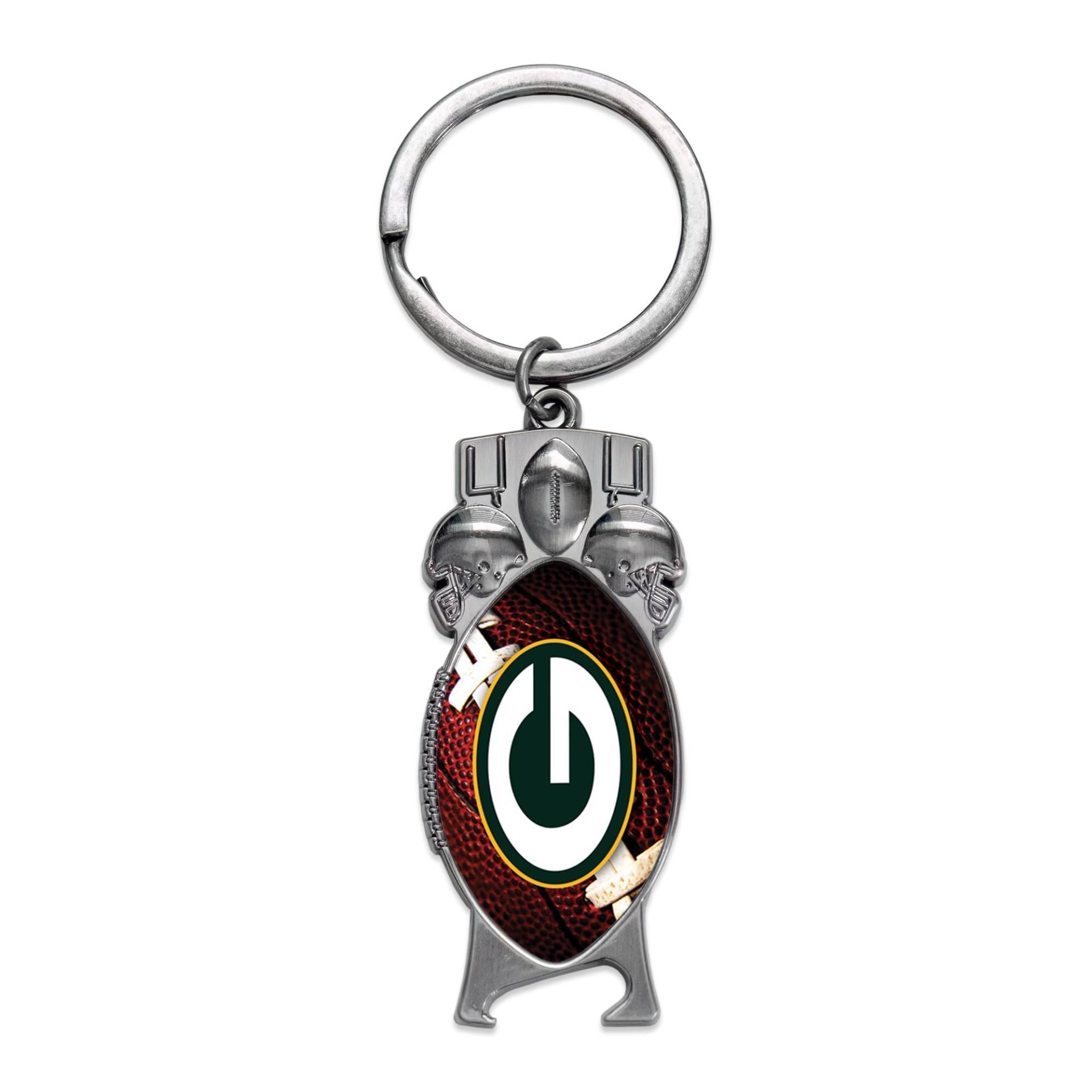 Rico Industries NFL Football Green Bay Packers geformter Flaschenöffner, Schlüsselanhänger, tolles Geschenk von Rico Industries