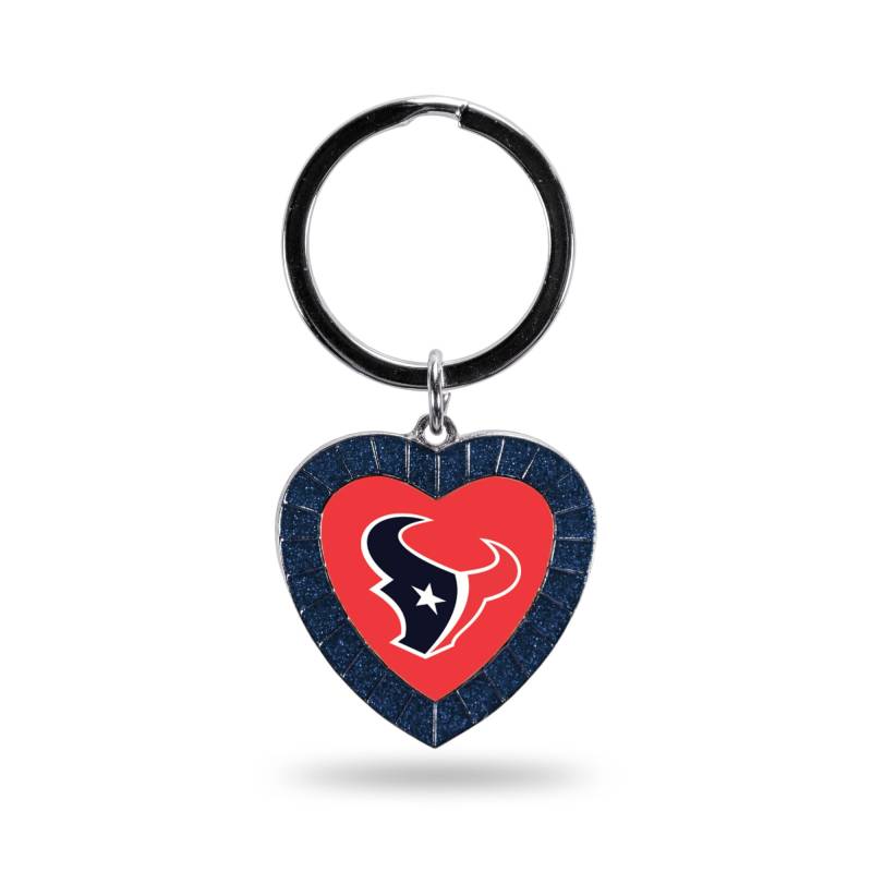 Rico Industries NFL Football Houston Texans Navy Team Farbe Strass Herz Schlüsselanhänger von Rico Industries