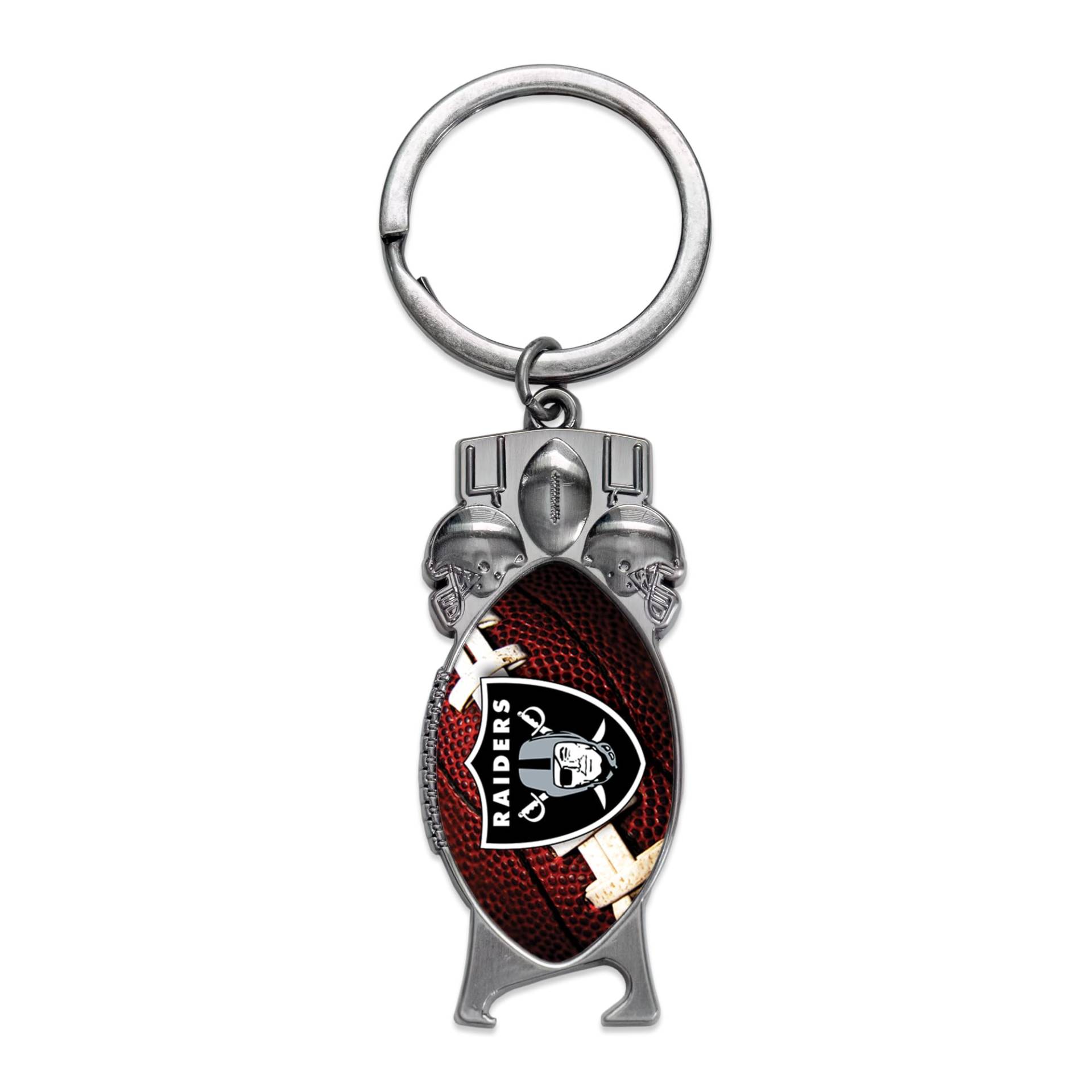 Rico Industries NFL Football Las Vegas Raiders geformter Flaschenöffner, Schlüsselanhänger, tolles Geschenk von Rico Industries